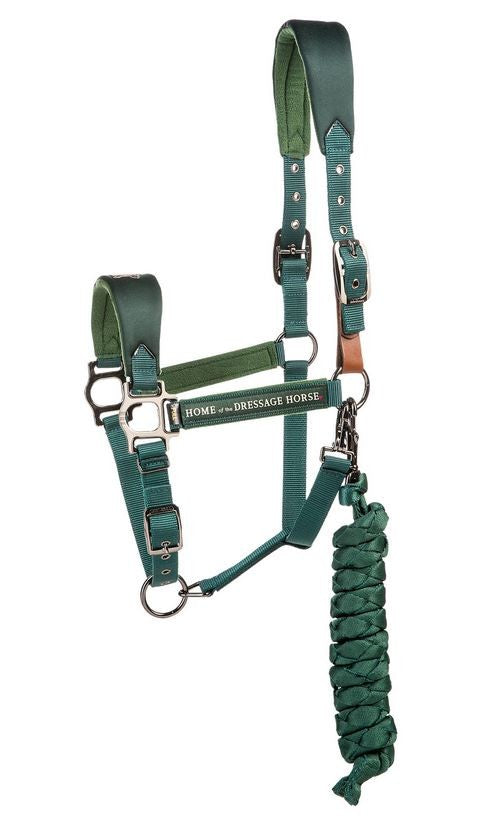 Aubenhausen Classics Halter Set Dark Green Full-HORSE: Headstalls-Ascot Saddlery