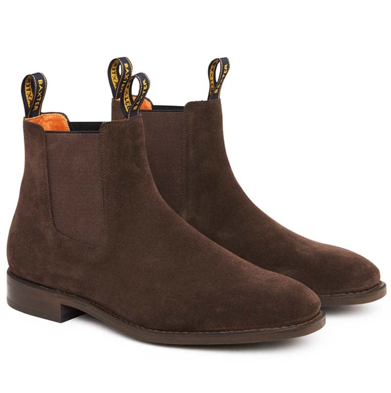 Boots Dress Baxter Goulburn Suede Chocolate Mens