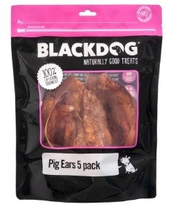 Blackdog Pigs Ears Each-Dog Treats-Ascot Saddlery