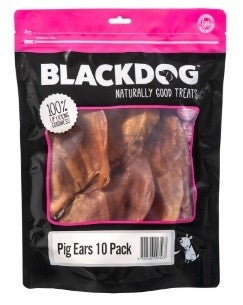 Blackdog Pigs Ears Each-Dog Treats-Ascot Saddlery