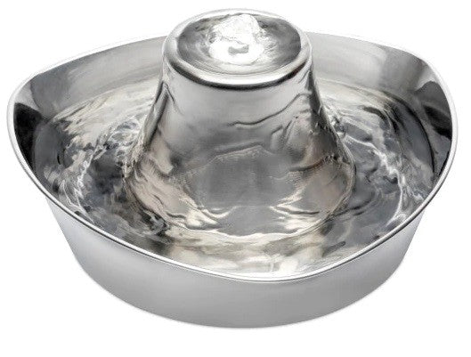 Drinkwell Pet Fountain Seaside Stainless Steel-Dog Accessories-Ascot Saddlery