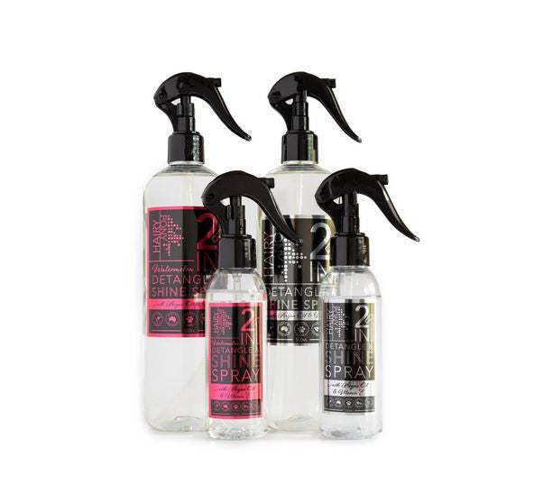 Hairy Pony 2 In 1 Detangle & Shine Spray Original 500ml-STABLE: Show Preparation-Ascot Saddlery