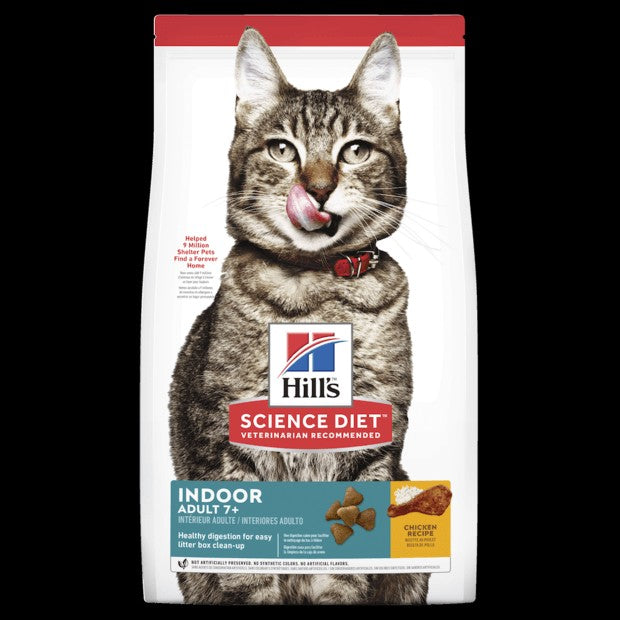 Hills Cat Adult Indoor 7+ 3.2kg-Cat Food & Treats-Ascot Saddlery