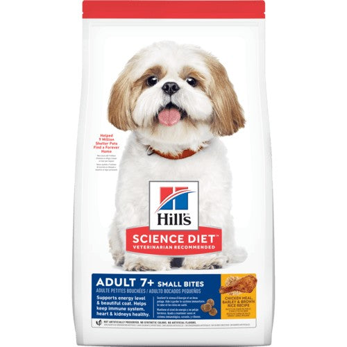 Hills Dog Adult 7+ Small Bites 2kg-Dog Food-Ascot Saddlery