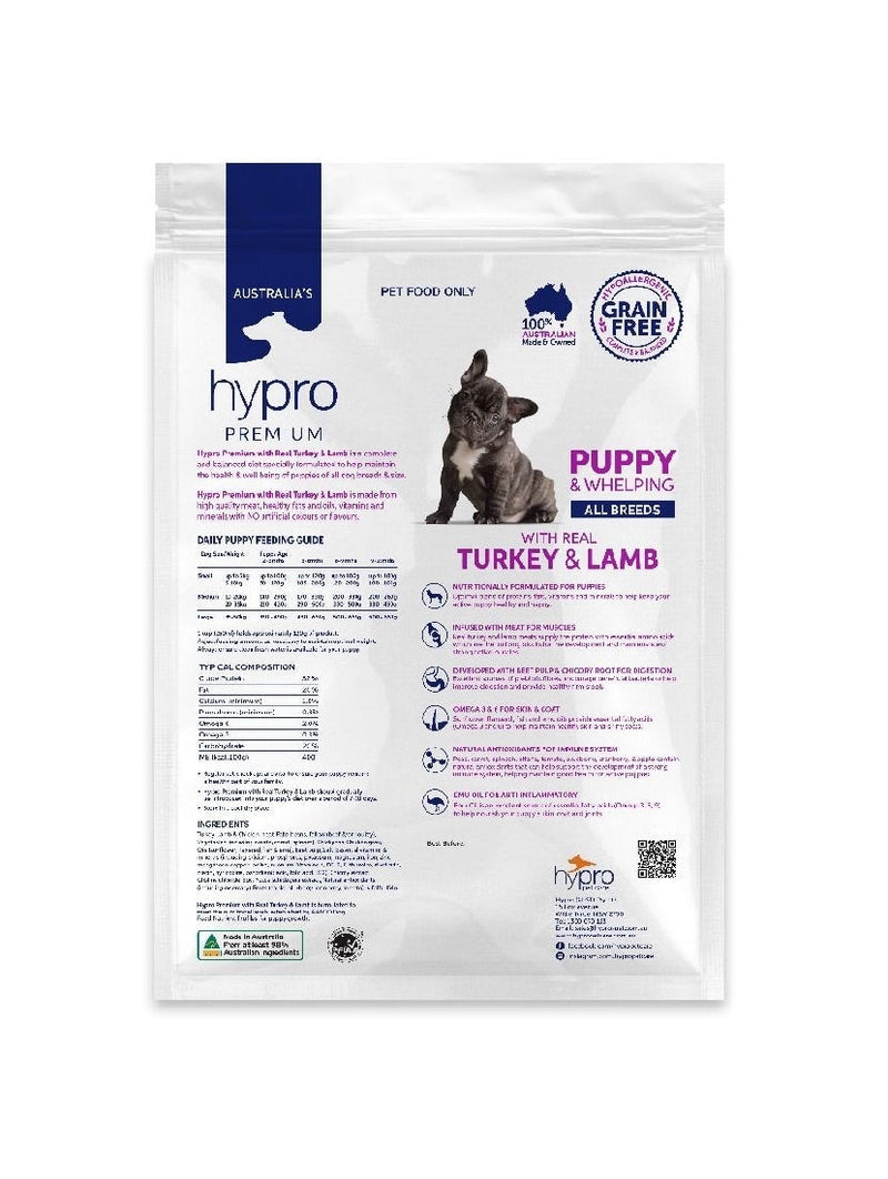 Hypro Premium Puppy Turkey & Lamb 2.5kg-Dog Food-Ascot Saddlery