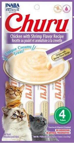 Inaba Cat Churu Tube Chicken & Shrimp-Cat Food & Treats-Ascot Saddlery