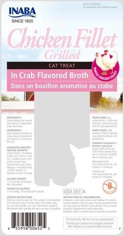 Inaba Cat Grilled Chicken Fillet In Crab Flavoured Broth-Cat Food & Treats-Ascot Saddlery