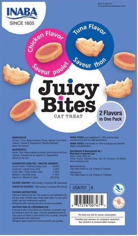 Inaba Cat Juicy Bites Tuna & Chicken Flavour-Cat Food & Treats-Ascot Saddlery