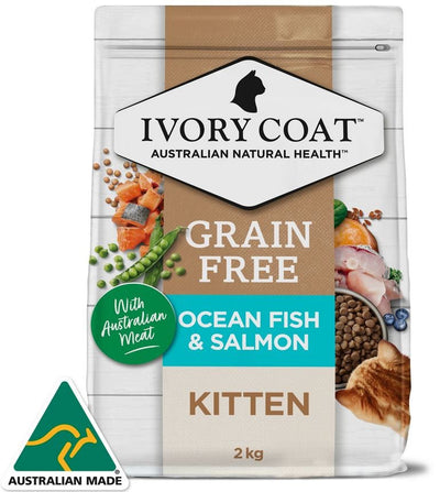 Ivory Coat Cat Grainfree Kitten Oceanfish 2kg-Cat Food & Treats-Ascot Saddlery