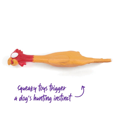 Kazoo Dog Toy Latex Chicken-Dog Toys-Ascot Saddlery