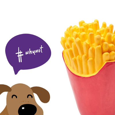 Kazoo Dog Toy Latex Fries Medium-Dog Toys-Ascot Saddlery