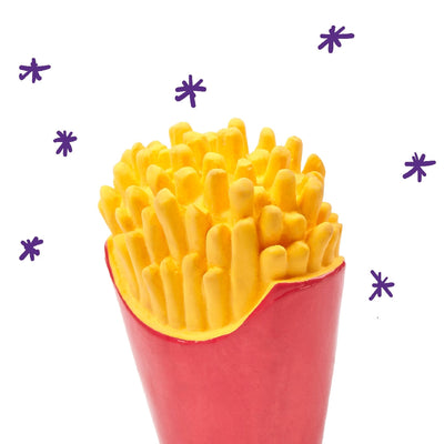 Kazoo Dog Toy Latex Fries Medium-Dog Toys-Ascot Saddlery