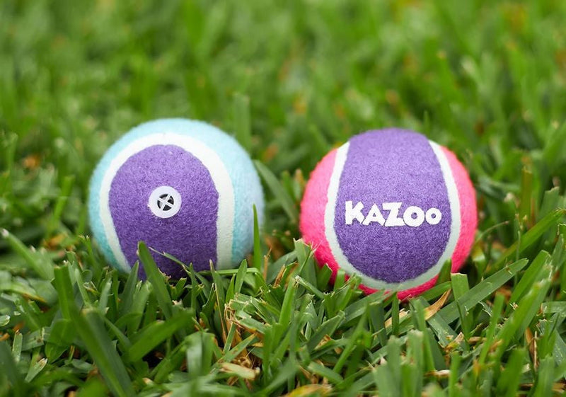 Kazoo Dog Toy Tennis Ball Squeaky Medium-Dog Toys-Ascot Saddlery