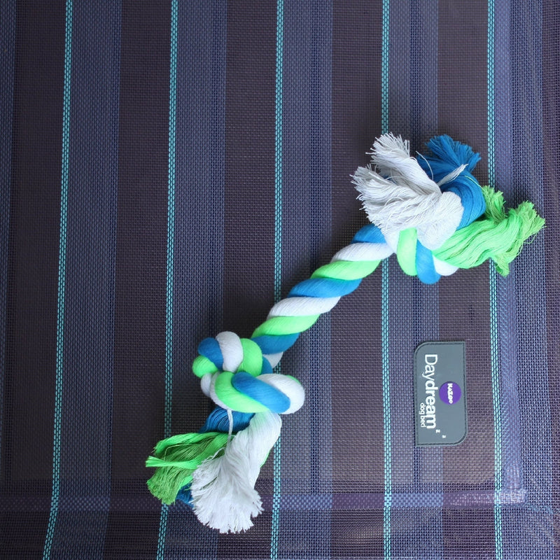 Kazoo Dog Toy Twisted Rope Knot Bone-Dog Toys-Ascot Saddlery