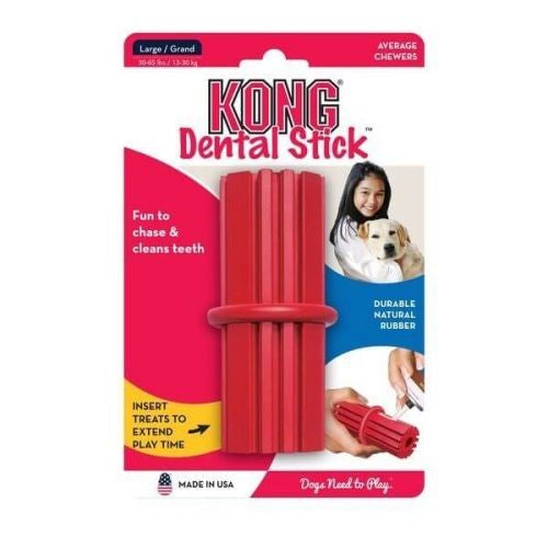 Kong Dog Toy Dental Stick Large-Dog Toys-Ascot Saddlery