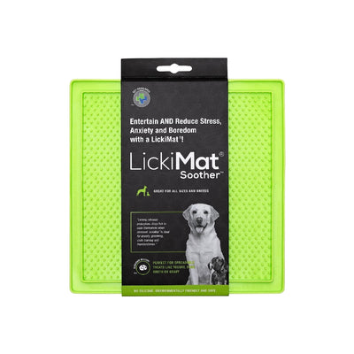 Lickimat Original Soother Large Licking Mat Green-Dog Accessories-Ascot Saddlery