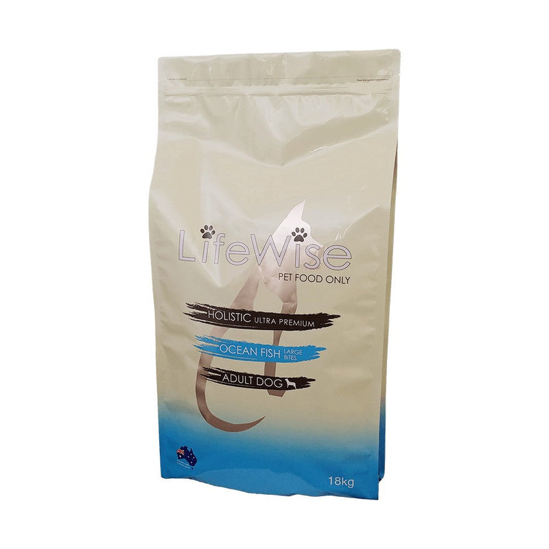 Lifewise Dog Adult Ocean Fish & Rice & Vegetables Large Bites 18kg-Dog Food-Ascot Saddlery