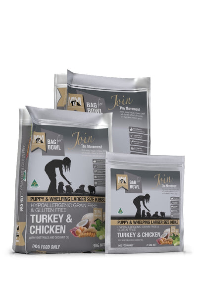 Meals For Mutts Puppy Grainfree Turkey & Chicken 20kg-Dog Food-Ascot Saddlery