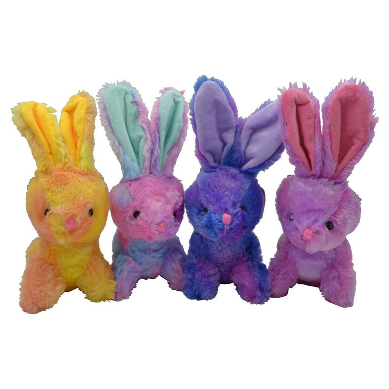 Prestige Pets Plush Tie Dye Bunny 30cm Ass Colours-Dog Toys-Ascot Saddlery