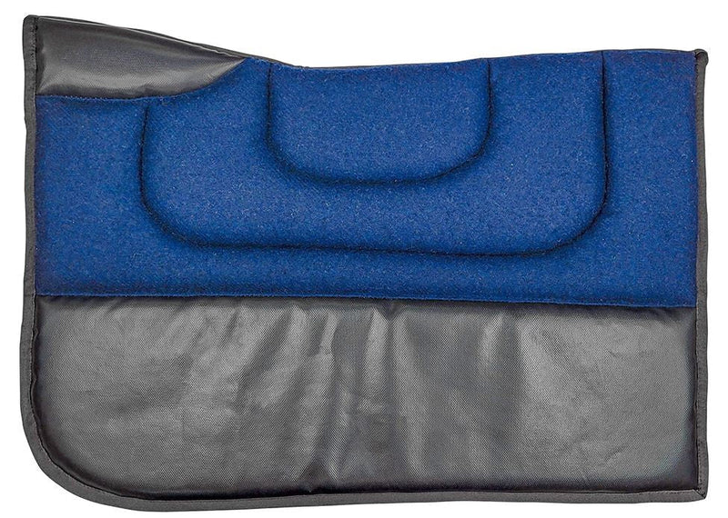 Race Saddlecloth Trackwork Wool Royal & Black-HORSE: Racing & PVC-Ascot Saddlery