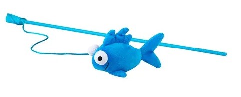 Rogz Cat Toy Catnip Wand Teaser Fish-Cat Gyms & Toys-Ascot Saddlery