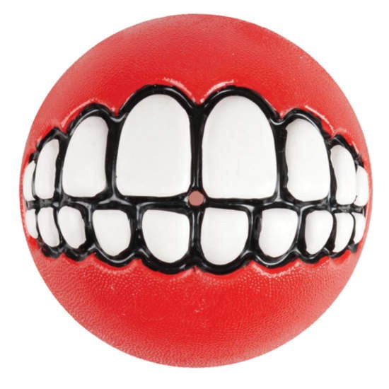 Rogz Dog Toy Grinz Red-Dog Toys-Ascot Saddlery