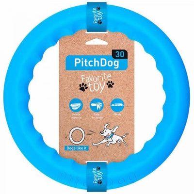 Sassbai Toy Pitchdog Ring Blue-Dog Toys-Ascot Saddlery