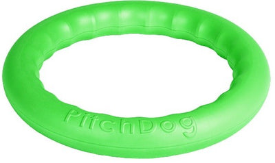 Sassbai Toy Pitchdog Ring Lime Green-Dog Toys-Ascot Saddlery