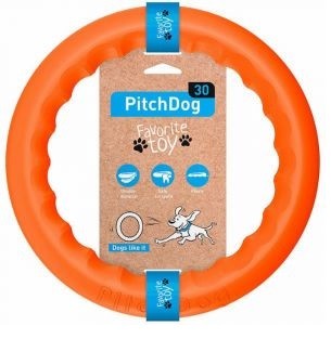 Sassbai Toy Pitchdog Ring Orange-Dog Toys-Ascot Saddlery