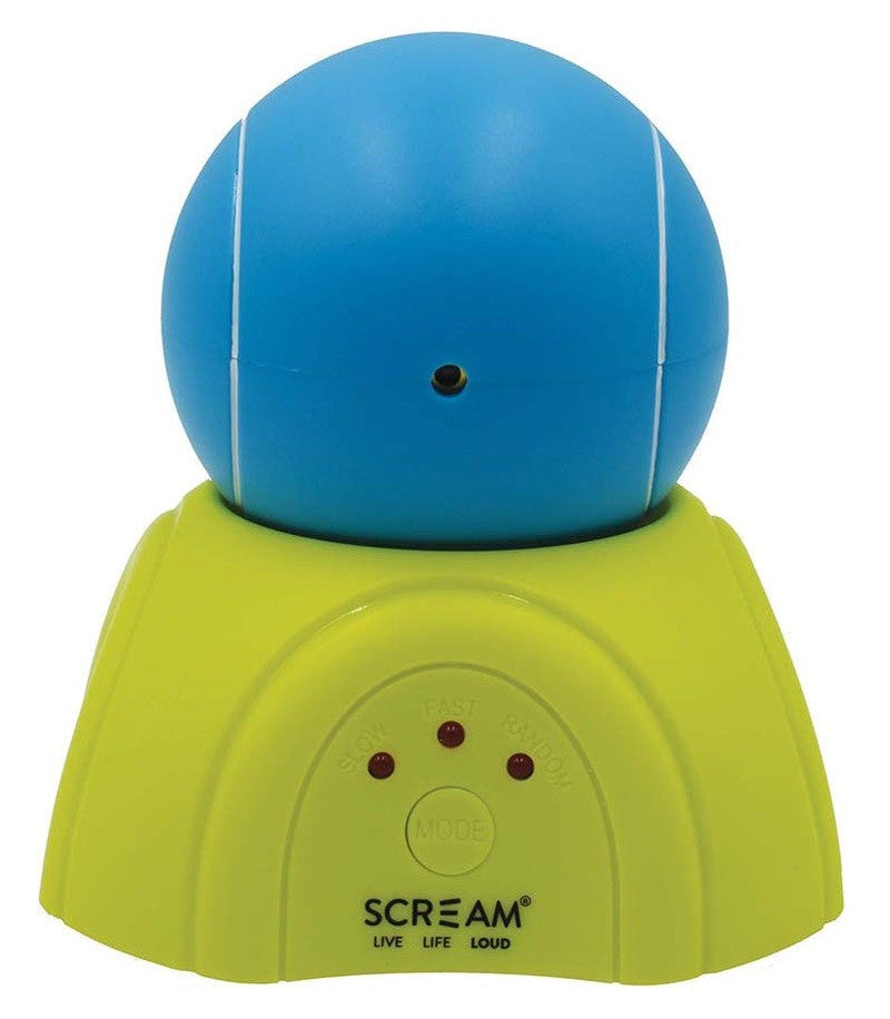 Scream Cat 360 Laser Light Ball & Stand Toy 9cm Green & Blue-Cat Gyms & Toys-Ascot Saddlery