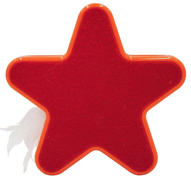 Scream Cat Electronic Star Motion Toy 19cm X 5cm Pink & Orange-Cat Gyms & Toys-Ascot Saddlery