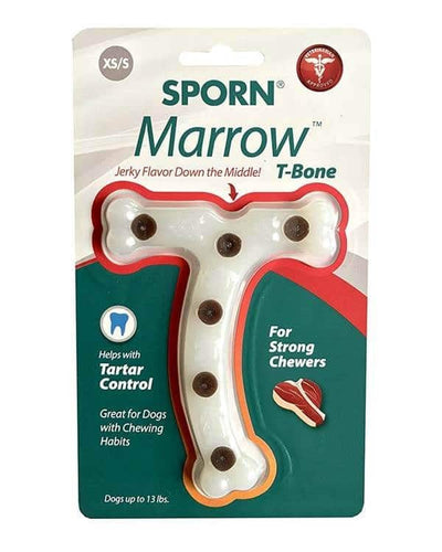 Sporn Marrow Chew T Bone Small-Dog Toys-Ascot Saddlery