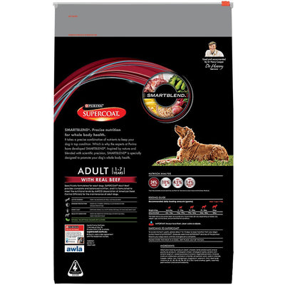 Supercoat Purina Dog Adult Beef 2.8kg-Dog Food-Ascot Saddlery