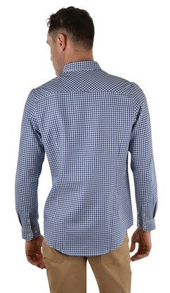 Thomas Cook Albion Tailored Long Sleeve Shirt Royal Blue Mens-CLOTHING: Clothing Mens-Ascot Saddlery