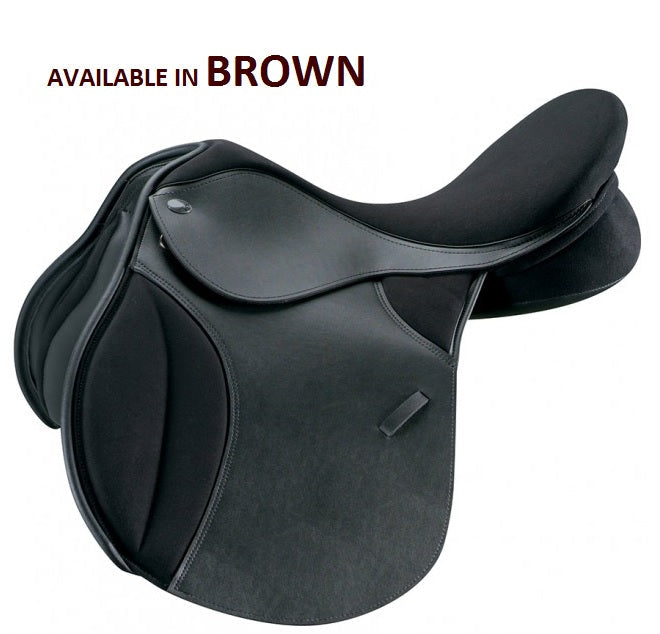 Thorowgood T4 All Purpose Saddle Standard Wither Black-SADDLES: All Purpose Saddles-Ascot Saddlery