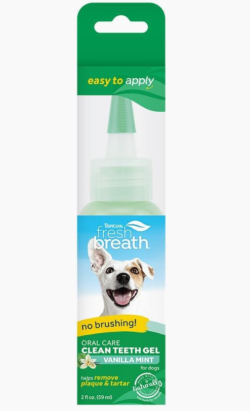 Tropiclean Fresh Breath Gel Vanilla Mint 59ml-Dog Potions & Lotions-Ascot Saddlery