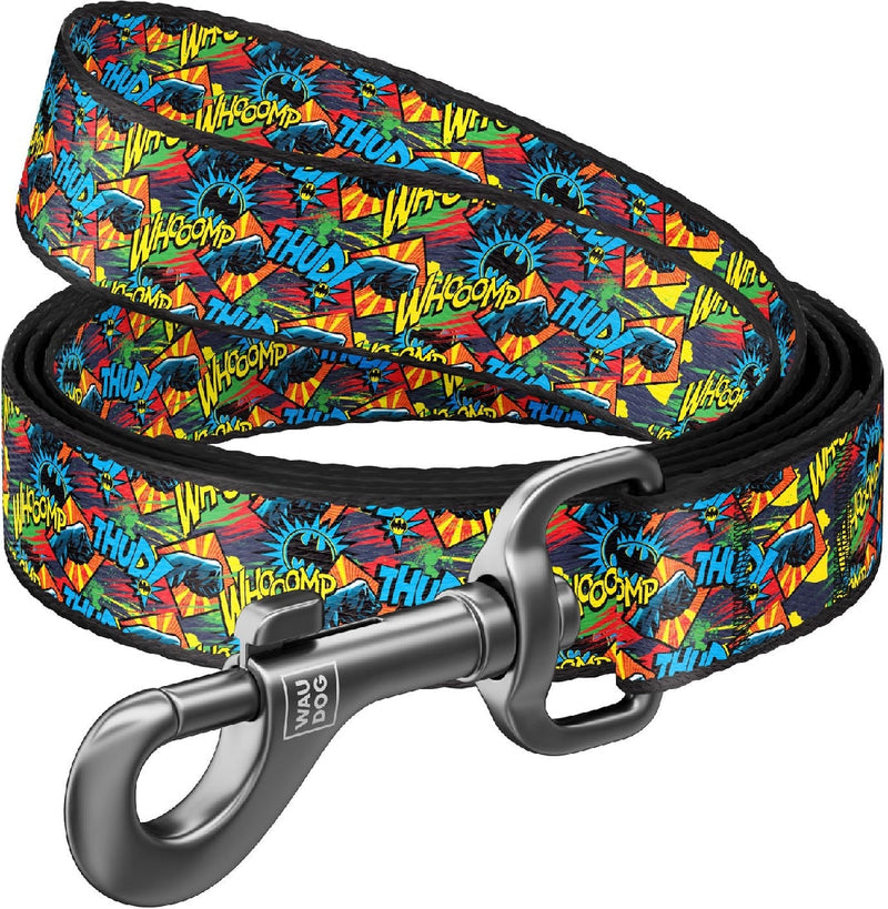 Waudog Dog Leash Collar Batman Bright 122cm-Dog Collars & Leads-Ascot Saddlery